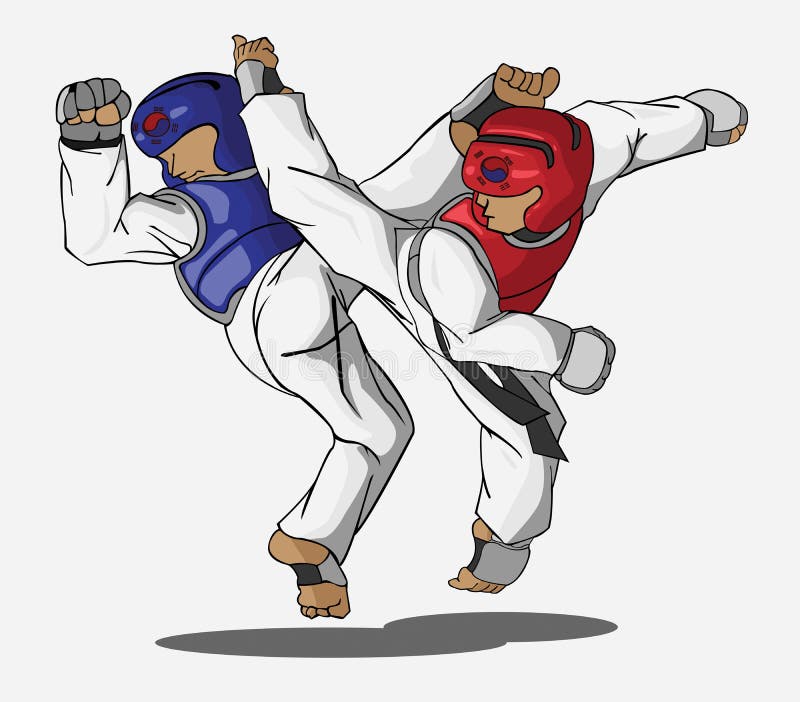 Taekwondo-Kampfkunst vektor abbildung Taekwondo-Kampfkunst vektor abbildung