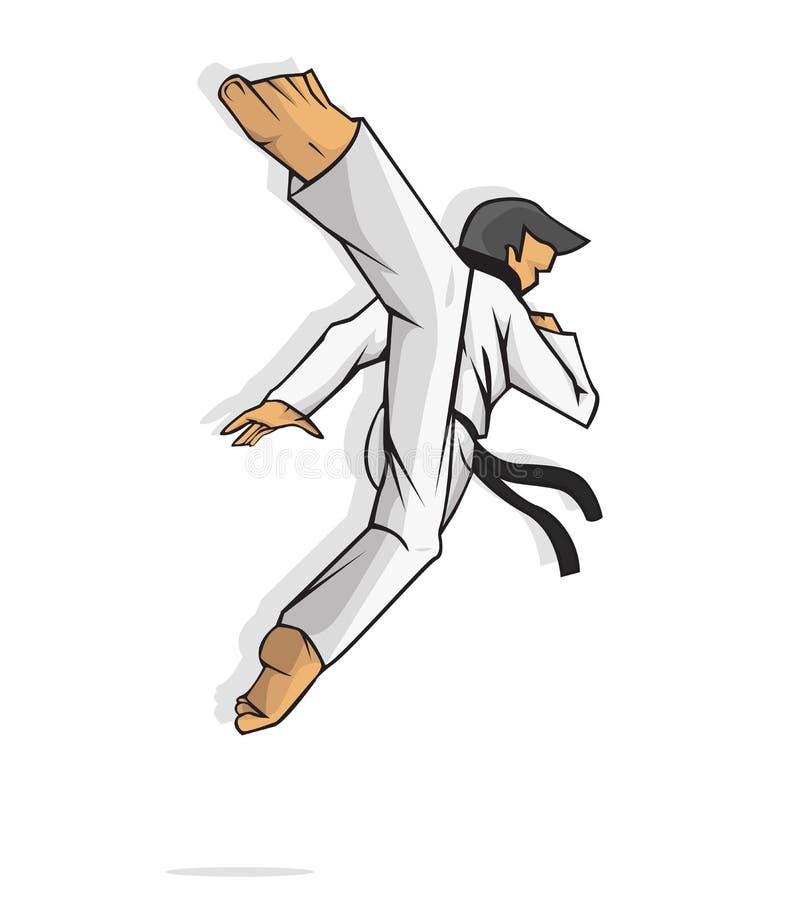 Taekwondo. Martial art illustration vector design. Taekwondo. Martial art illustration vector design