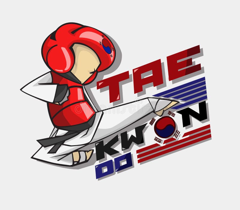 Taekwondo -Mädchen silueta im Vektor lizenzfreie abbildung Taekwondo -Mädchen silueta im Vektor lizenzfreie abbildung