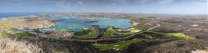 Tafelberg Panorama Curacao Views Stock Photo - Image of ...