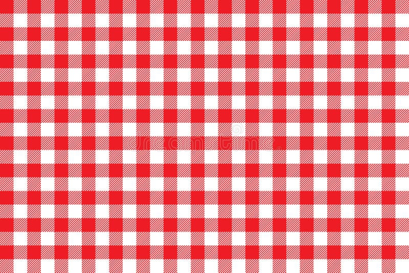 Tafelkleed rood naadloos patroon als achtergrond