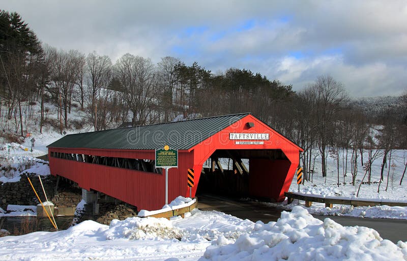 Taftsville Covered Bridge in Woodstock, Vermont