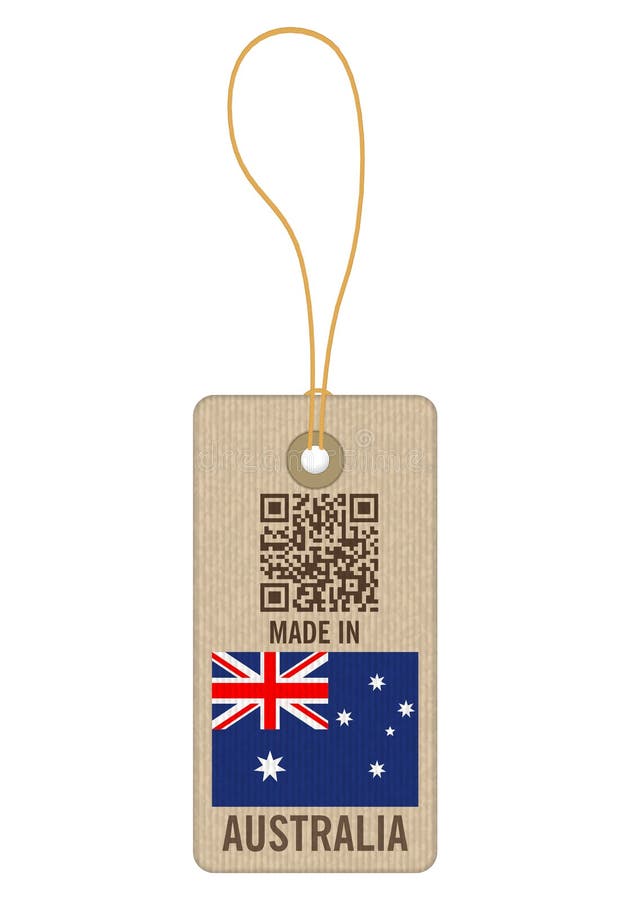 Made In Australia, Printable Stickers Set Stock Vector Illustration