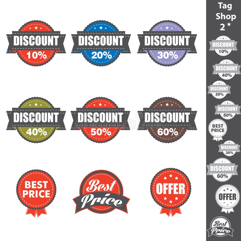 Download Tag shop 1 stock vector. Illustration of badge, designed ...