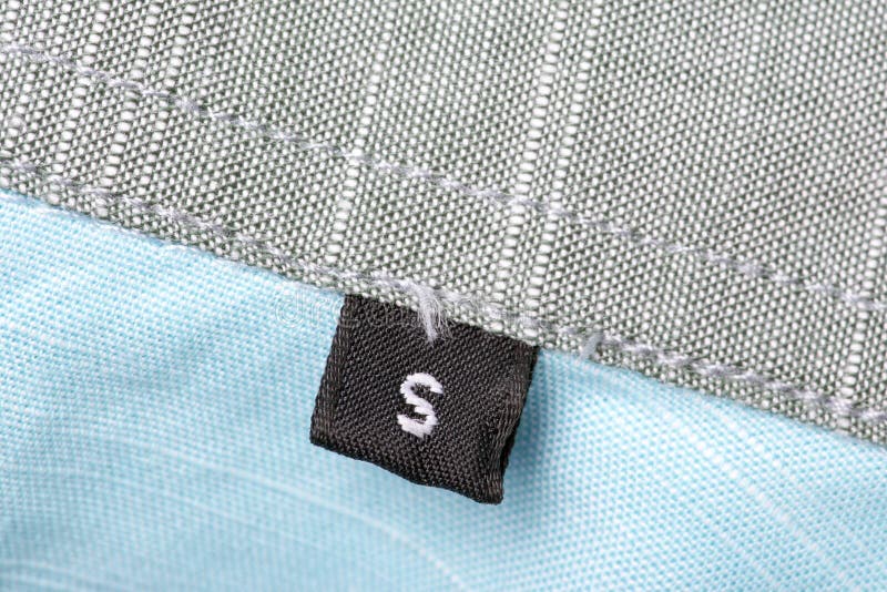 The Tag Size Designation of Clothes Stock Image Image of cloth, size