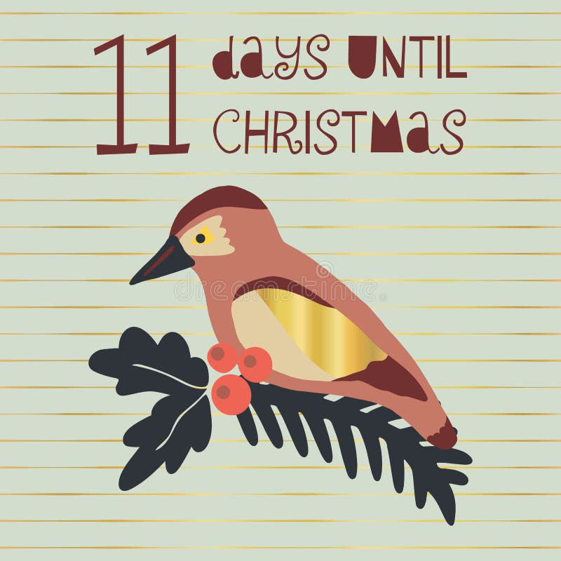11 Tage bis Weihnachtsvektorillustration Weihnachtscountdown elf Tage bis Sankt Skandinavische Art der Weinlese Hand gezeichnet lizenzfreie abbildung 11 Tage bis Weihnachtsvektorillustration Weihnachtscountdown elf Tage bis Sankt Skandinavische Art der Weinlese Hand gezeichnet lizenzfreie abbildung