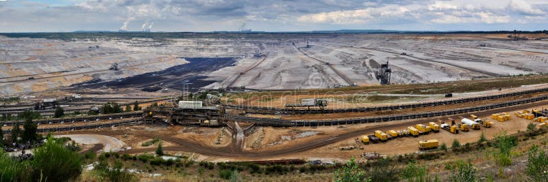 Enormous panorama of coast coal mine. Enormous panorama of coast coal mine