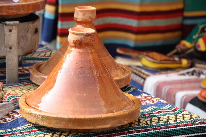 Tagine oriental pot stock image. Image of indigenous, food 2188393