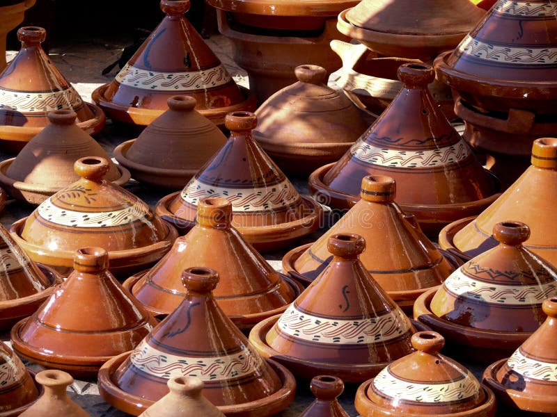 Tagines stock photo. Image of market, plates, morocco 20760470