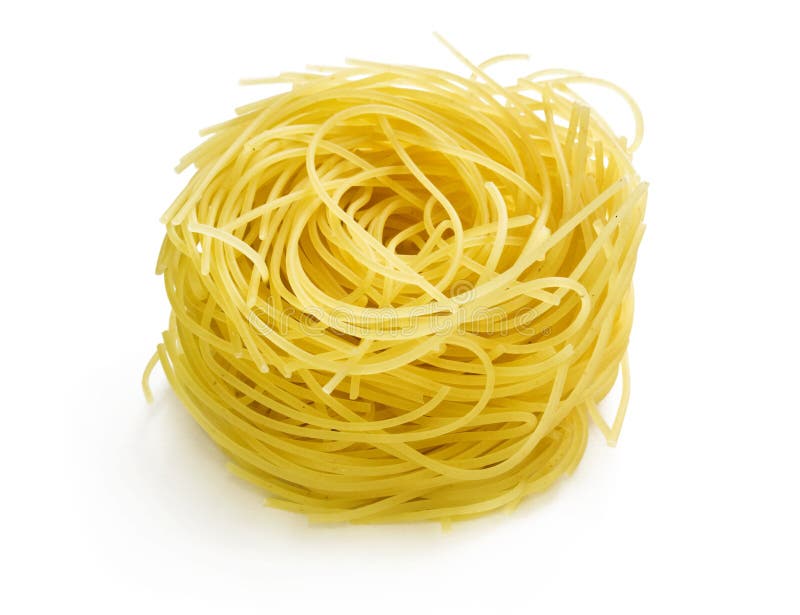 Tagliatelle pasta on white stock photo. Image of food 60262882