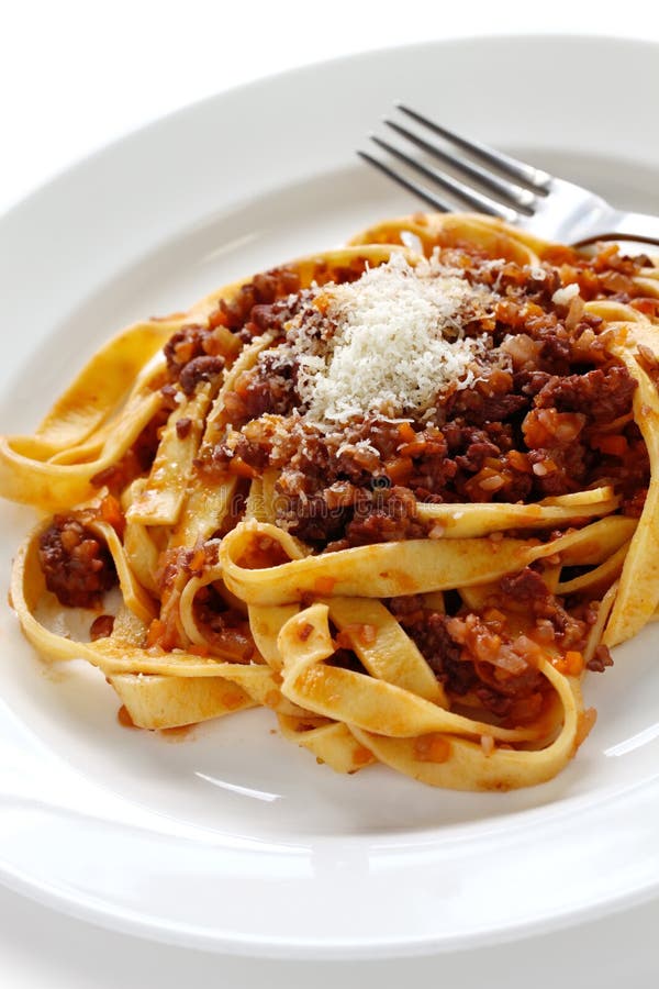 Tagliatelle z kumberlandem ragu kumberlandem obrazy stock