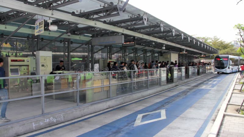 Taichung BRT, Taichung-Stationeinde HD stock footage