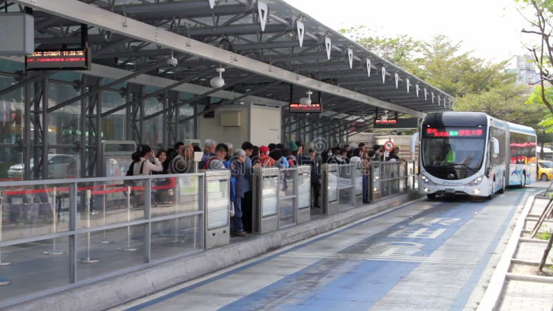 Taichung BRT, Taichung-Stationeinde HD stock video