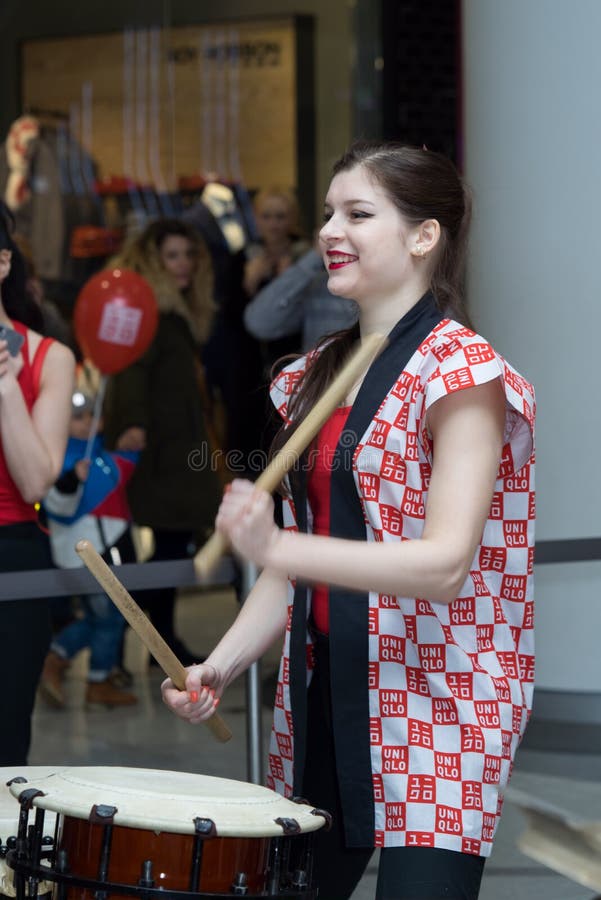 Taiko handelsresandeflickor royaltyfri foto Taiko handelsresandeflickor royaltyfri foto