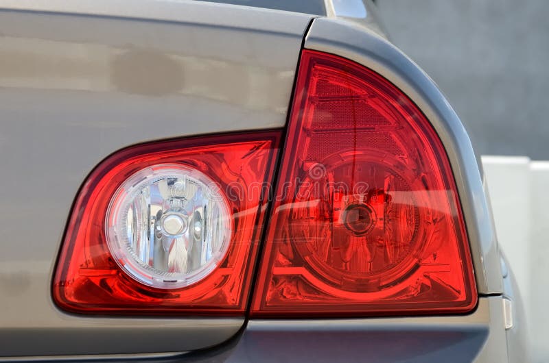 Red kia car back light stock photo. Image of drive, traffic 51412804