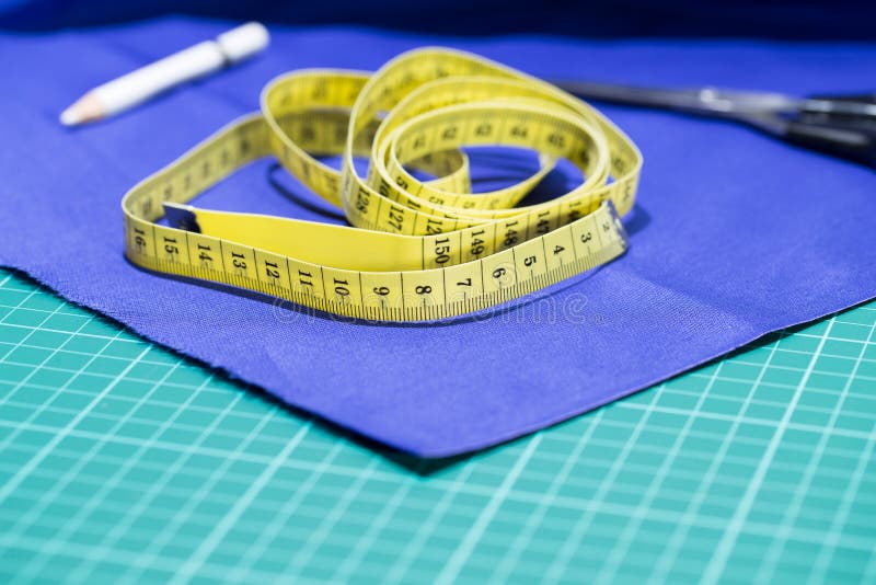 Tailor accessories kit stock photo. Image of dress, table 67852166