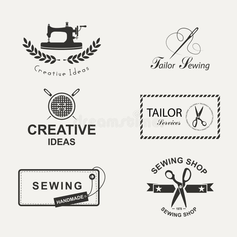 Tailor stock vector. Illustration of label, handicraft - 47670549