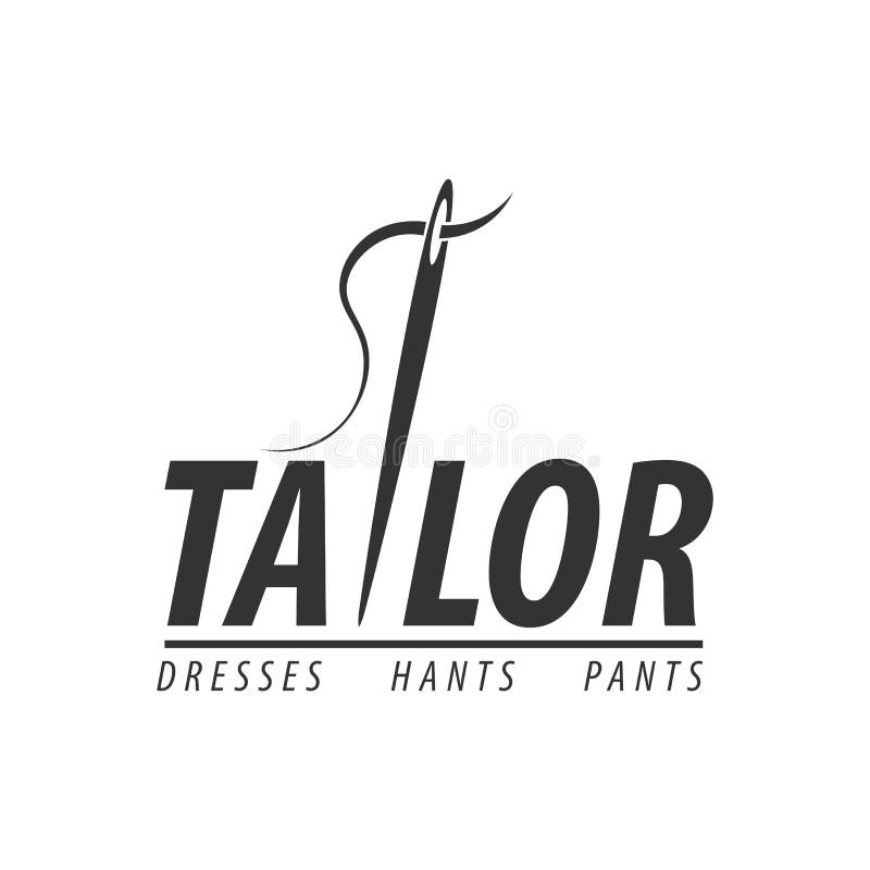 Tailor, Sewing, Handmade Logo or Emblem. Vector Illustration. Stock ...