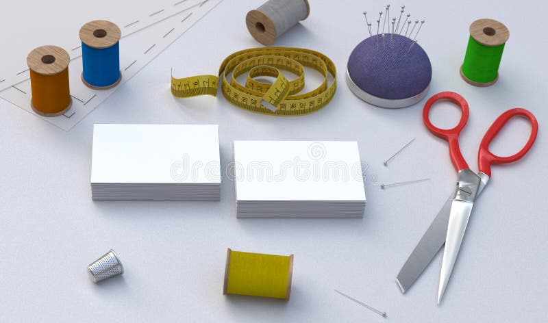 Download Tailor tools, mockup stock photo. Image of equipment - 56214280