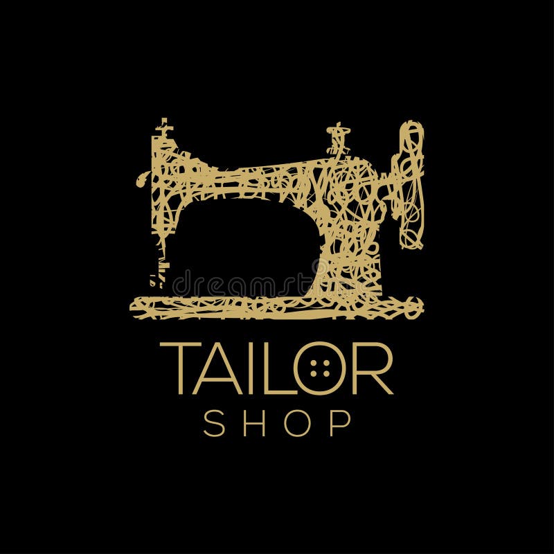 Tailor Vector Logo. Sewing Machine Logo Template. Fashion Logo Stock ...