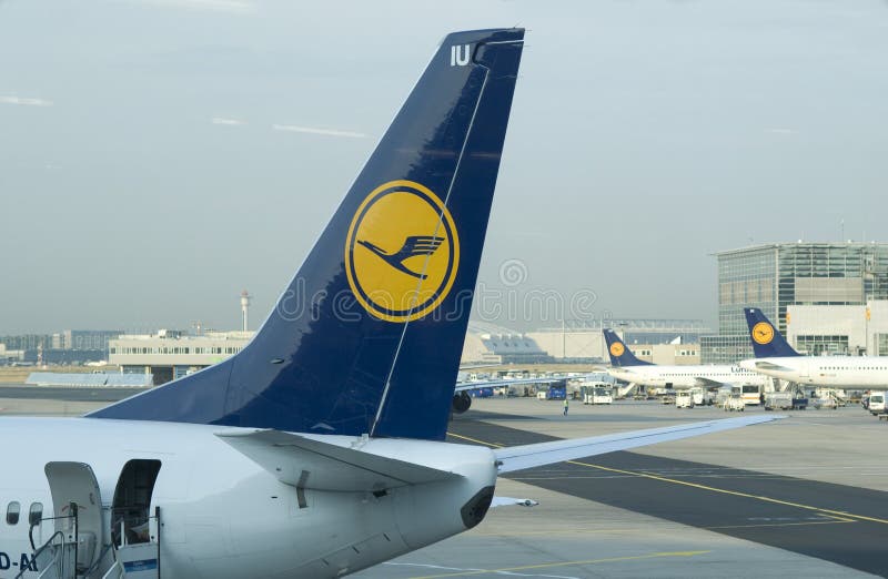 Tailplane of Lufthansa Boeing 737