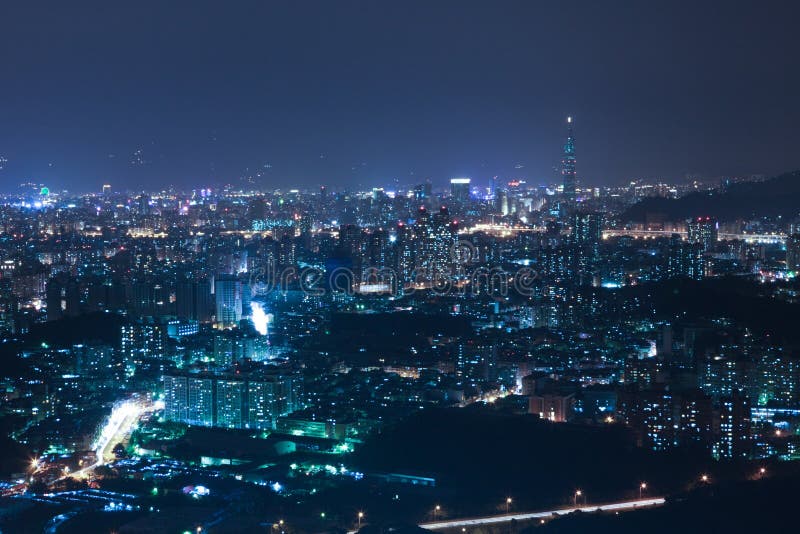 Taipei City night scenes