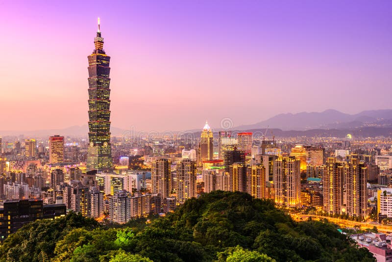 Taipei Taiwan Skyline Stock Image Image Of Downtown 77362393