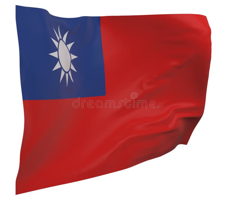 Taiwan flag isolated vector illustration
