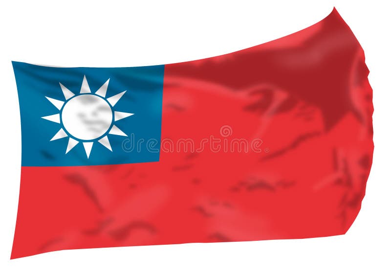 Taiwan Flag vector illustration