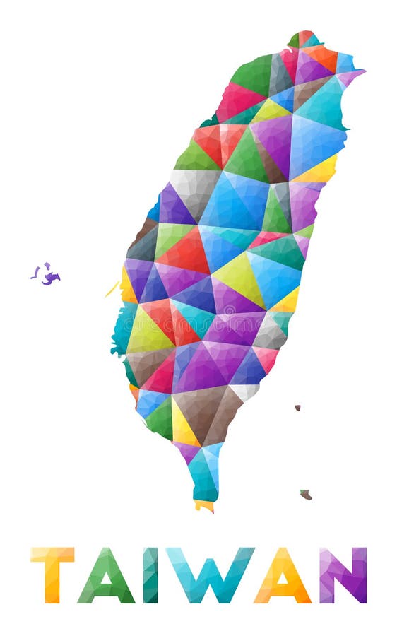 Taiwan-färgad låggolvsform. vektor illustrationer