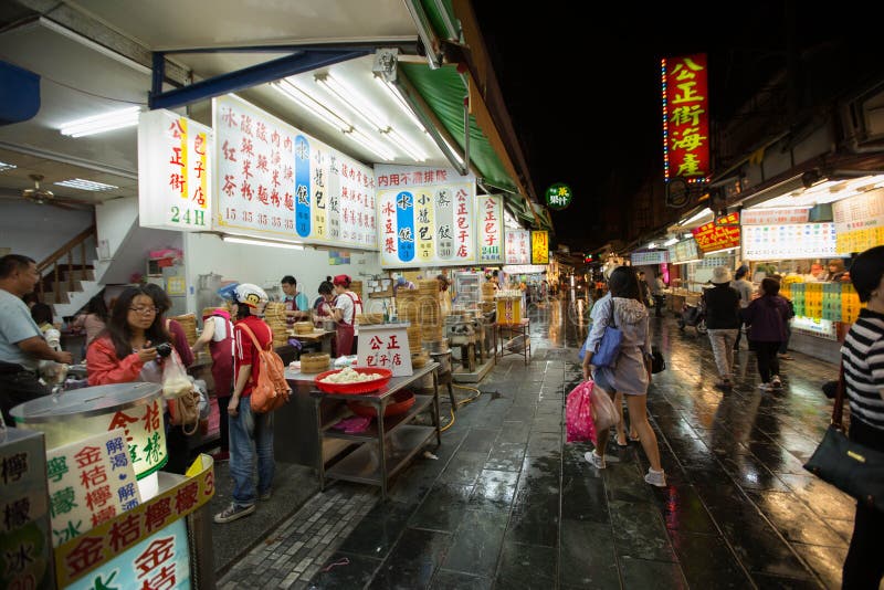 Night market located in Hualien City, Taiwan