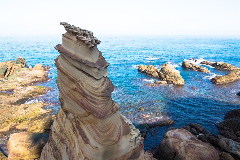 Taiwan Nanya is Noted for Its Fantastic Rock Formations and Sea-eroded ...