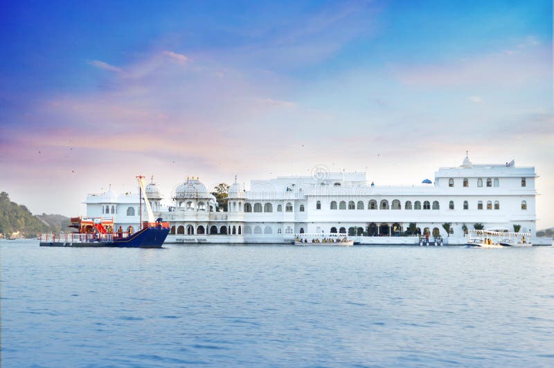 Taj Lake Palace, middle of lake Pichola. Udaipur royalty free stock photography Taj Lake Palace, middle of lake Pichola. Udaipur royalty free stock photography