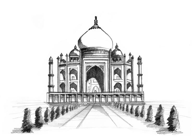 Taj-Mahal Drawing by Prateek Raghuwanshi - Pixels