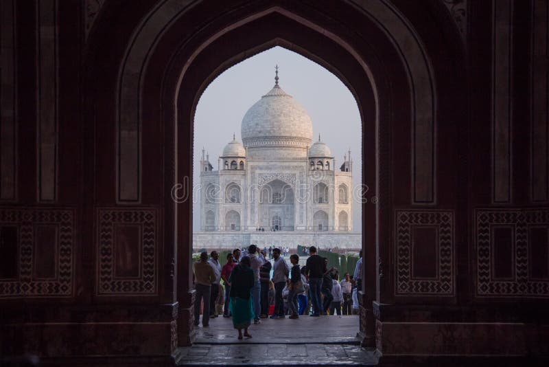 Taj Mahal Inside Mosque Stock Photos Download 119 Royalty