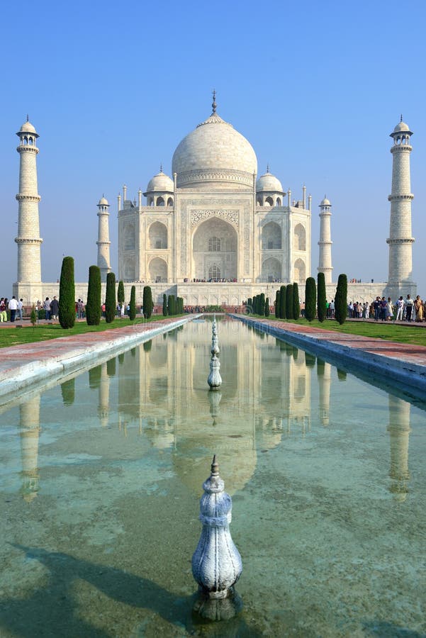 Taj Mahal, Mumtaz Mahal Grab, Agra, Indien Redaktionelles Bild - Bild