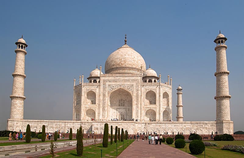 Taj Mahal, Agra, Indien, Architektur, Mausoleum ...