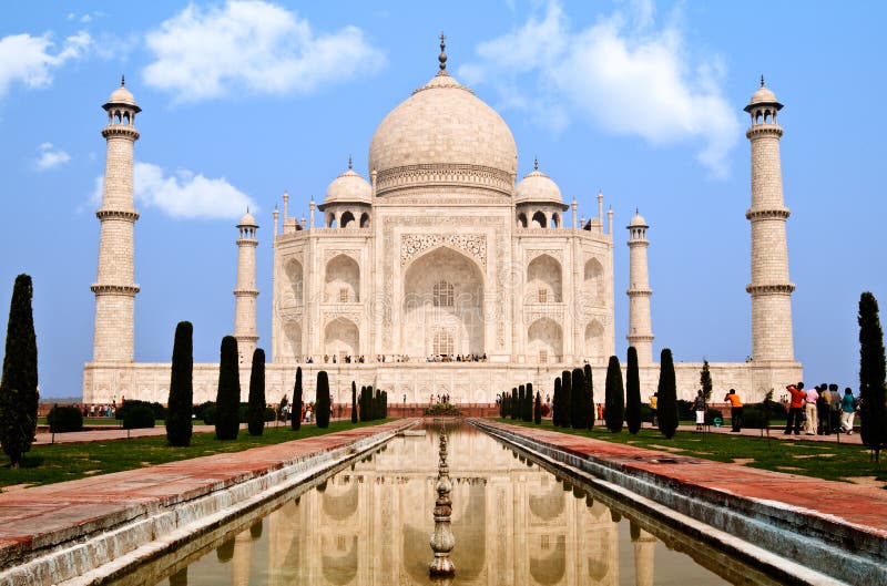 The Taj Mahal and reflecting pool