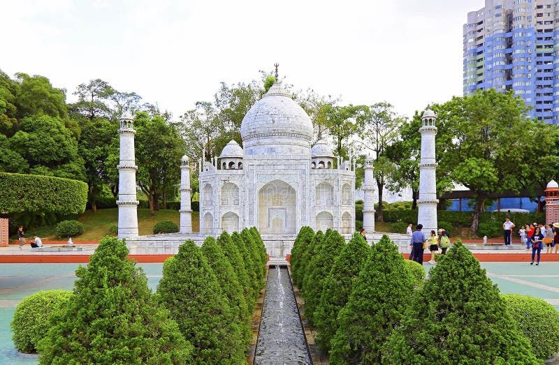 Taj mahal replika przy okno świat, Shenzhen, porcelana zdjęcie stock
