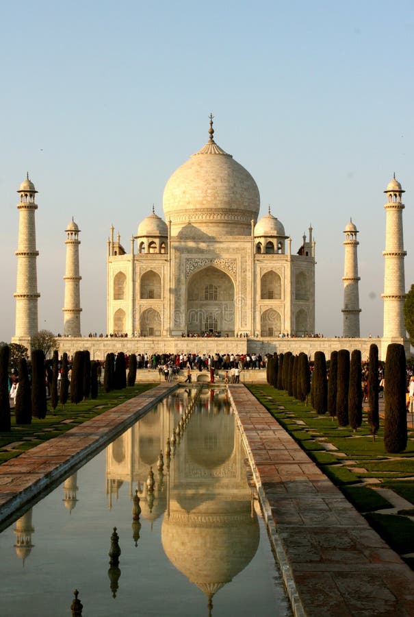 Taj Mahal, Mumtaz Mahal Grab, Agra, Indien Redaktionelles Bild - Bild