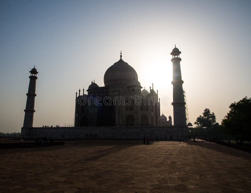 Taj Mahal, the White Marble Building. Stock Photo Image of romantic