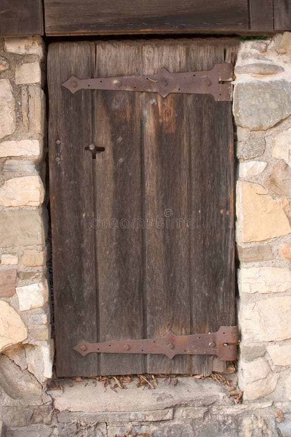 Tajemnicza drzwi drewniany