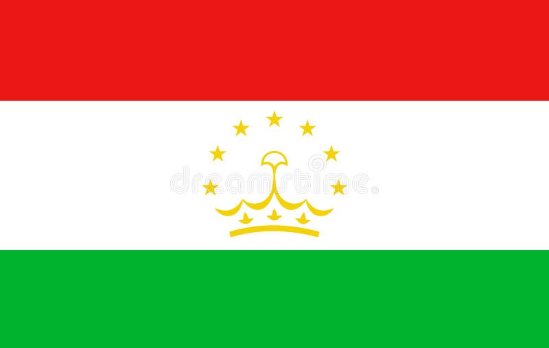 Tajikistan flag stock illustration. Illustration of national - 143241185