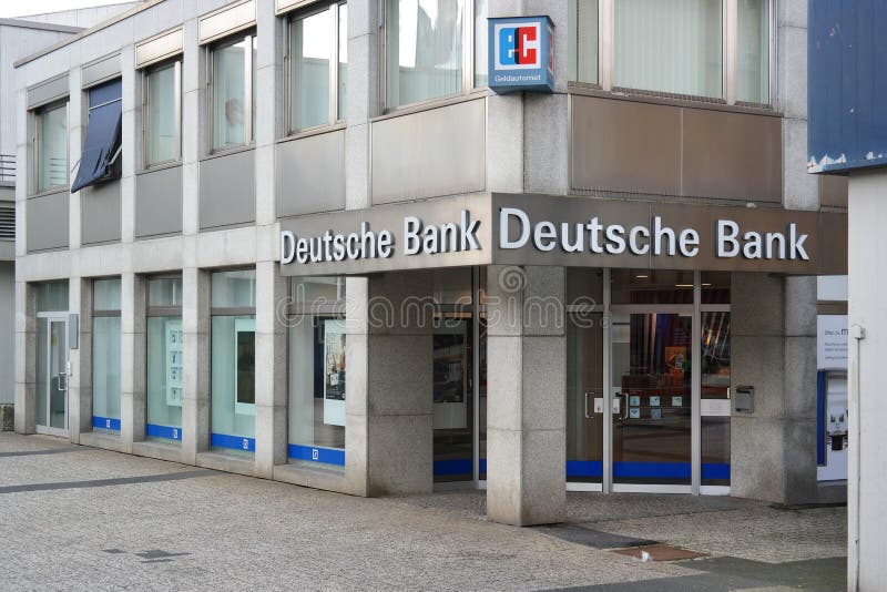 Tak van Deutsche Bank royalty-vrije stock afbeelding Tak van Deutsche Bank royalty-vrije stock afbeelding
