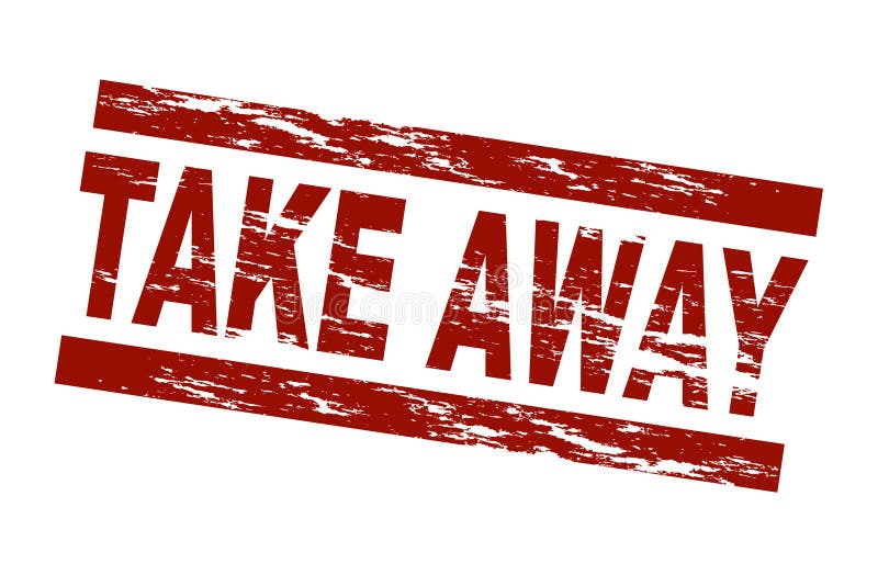 Take away vector illustration