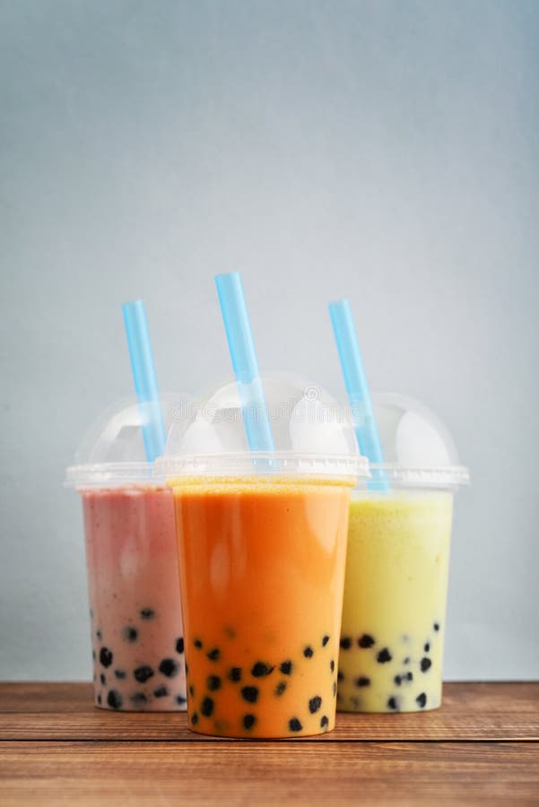 Cranberries Boba Bubble Tea Stock Photo - Image of milky, cranberries ...