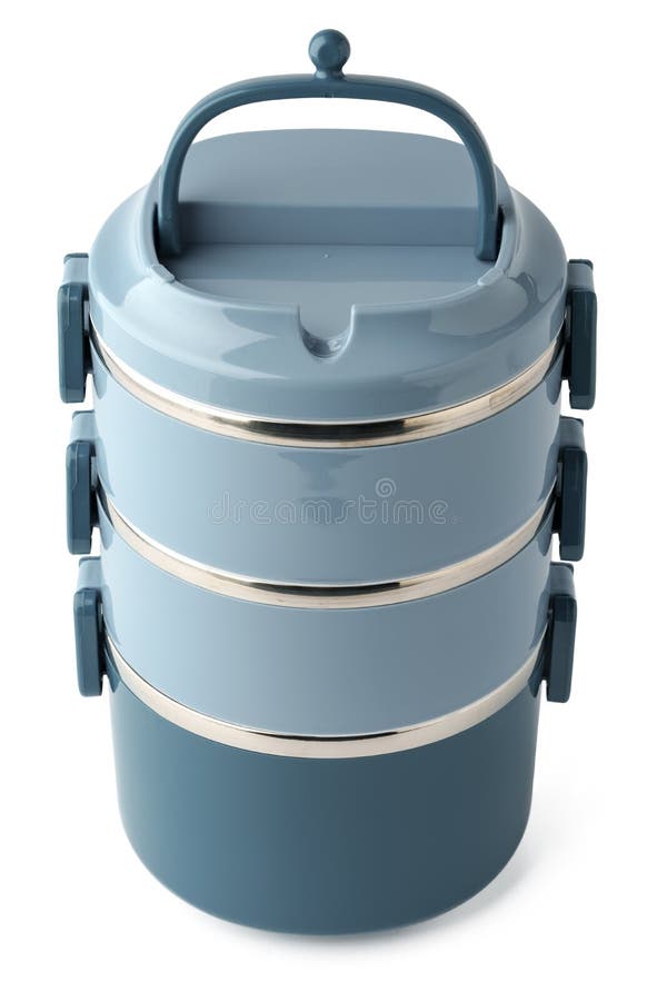 Take Away Food Boxes Containers on White Background Stock Photo Image