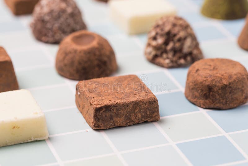 Different Flavors of Chocolate Stock Photo Image of black, powder