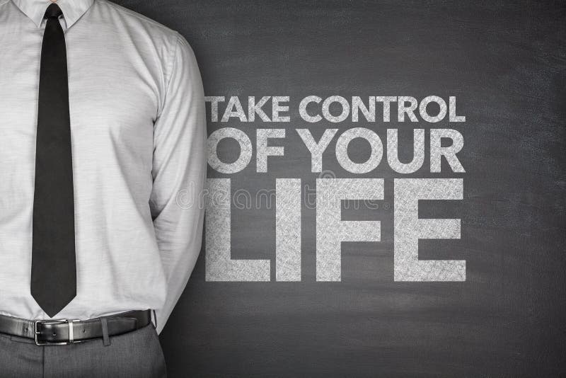 Take control of your life on blackboard stock photos Take control of your life on blackboard stock photos