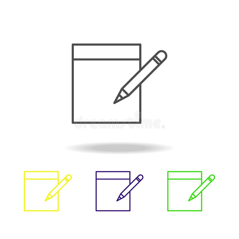 take notes on sheet multicolored icons. Element of journalism for mobile concept and web apps illustration. Can be used for web, stock illustration take notes on sheet multicolored icons. Element of journalism for mobile concept and web apps illustration. Can be used for web, stock illustration